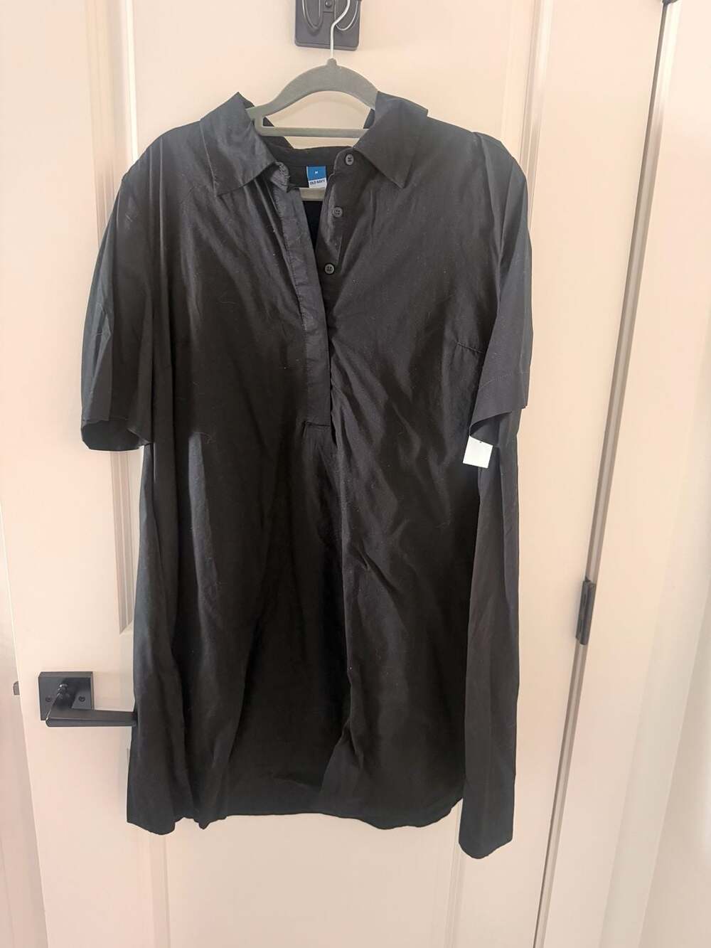 Old Navy Shirt Dress Size M Black